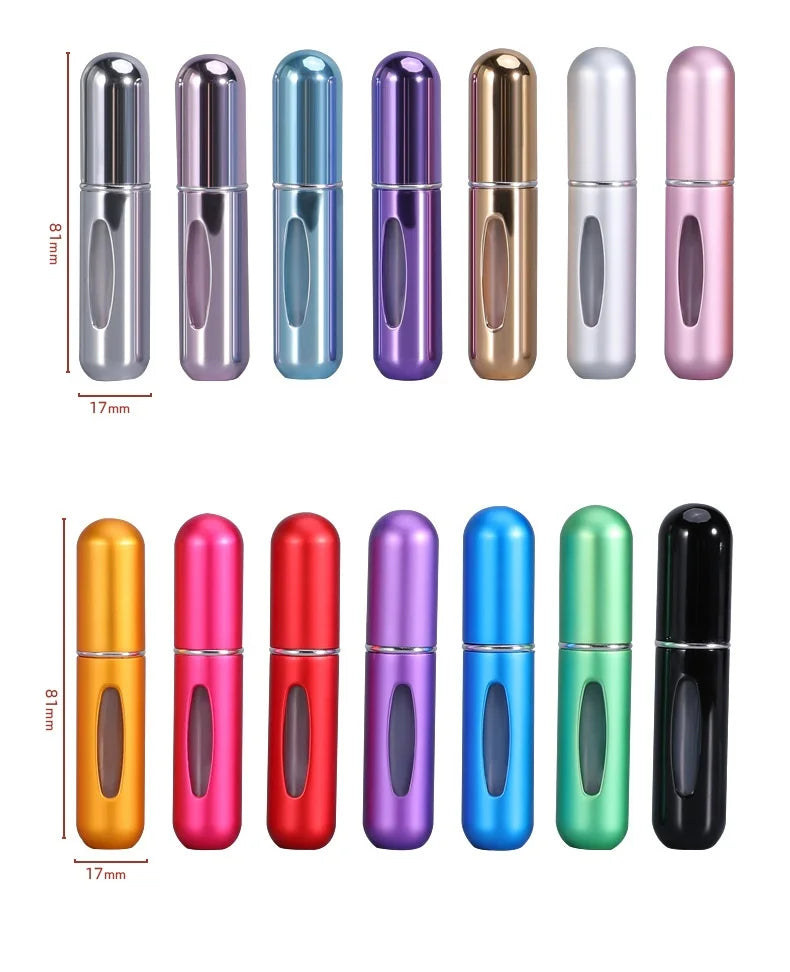 8/5ml Perfume Refill Bottle Portable Mini Refillable Spray Jar Scent Pump Empty Cosmetic Containers Atomizer for Travel Tool Hot