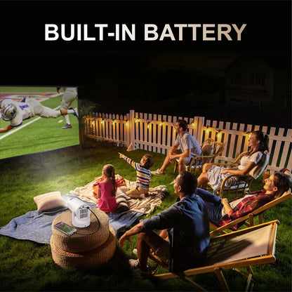 Y2S battery version - supports high-definition 1080P, mini portable entertainment home LED projector