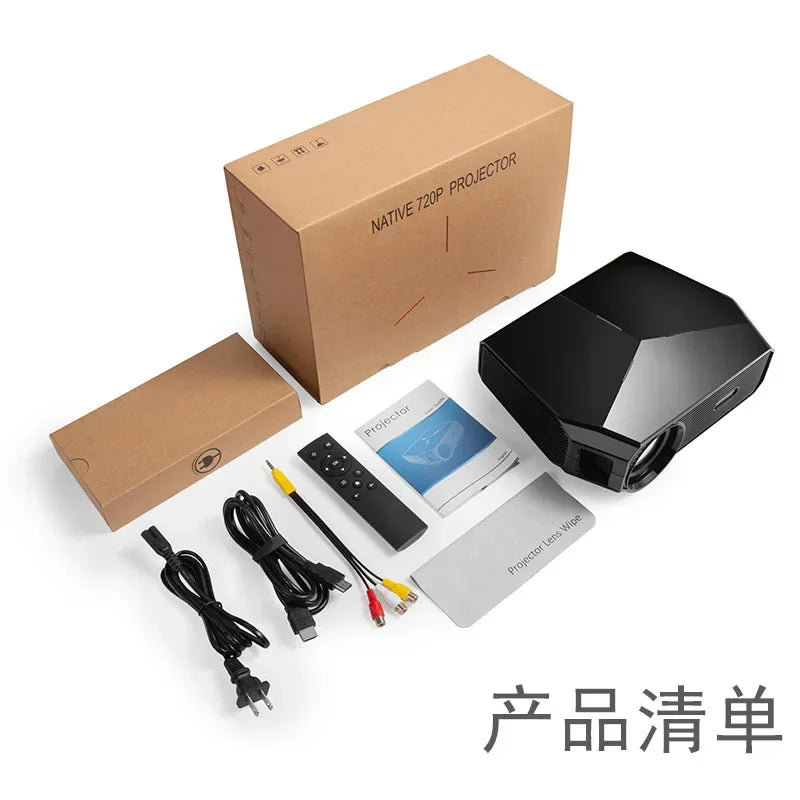 New Ultra HD 4K Home Projector Office Meeting Mobile Wireless Intelligent Portable Mini Projector