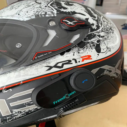 FreedConn TCOM VB Motorcycle Helmet Intercom Bluetooth 5.0 Headset Headphone FM Moto Interphone Helmet Communicator Speaker Gift