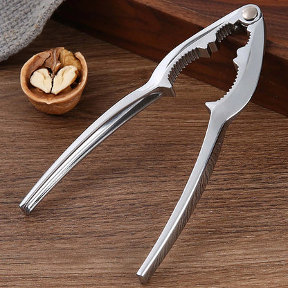 Multifunctional Kitchen Nutcracker Manual Walnut Opener with Comfortable Grip Handle for Pecans All Sorts of Nuts Outdoor Picnic