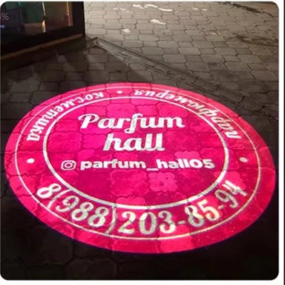Custom LED Logo GOBO Projector Light  Indoor Outdoor Floor Projector Rotating Logo for Hotel Company Bar Store Business
