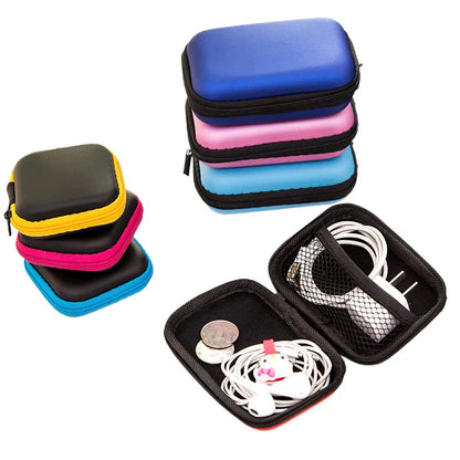 Mini Earphone Storage Boxes Bag Outdoor Travel Key Mobile Phone Data Cable Charger Storage Box Digital Home Small Item Storage