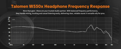 TOP W550X Talomen Over-Ear Headphones Portable Audio and Video Equipment with Detachable Cable Built-in Microphone For Gift