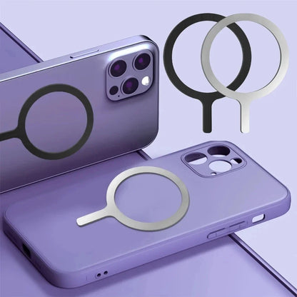 10/5/1PCS Thin Magnetic Metal Plate Ring For Magsafe Wireless Charger Iron Sheet Sticker Magnet Car Phone Holder Universal