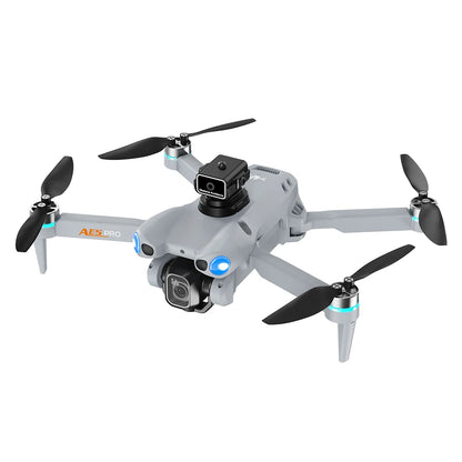 AE5Pro Aerial Drone Foldable Design Infrared Five-sided Obstacle Avoidance 4.3-inch Screen Control Optical Flow Positioning