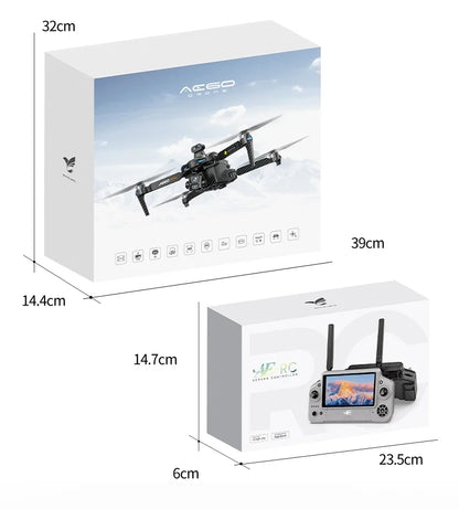 AE60 Can Airdrop Drone With 7.2 inch Screen 3-axis Gimbal Professional 4K HD Camera Laser Obstacle Avoidance Brushless Dron Toy