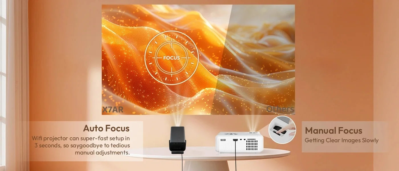 KIXIN 8K Projector 4K Android Built in 5W Speaker 1920x1080p 800ANSI Wifi6 BT5.4 household projetor 4k video Projector Outdoor