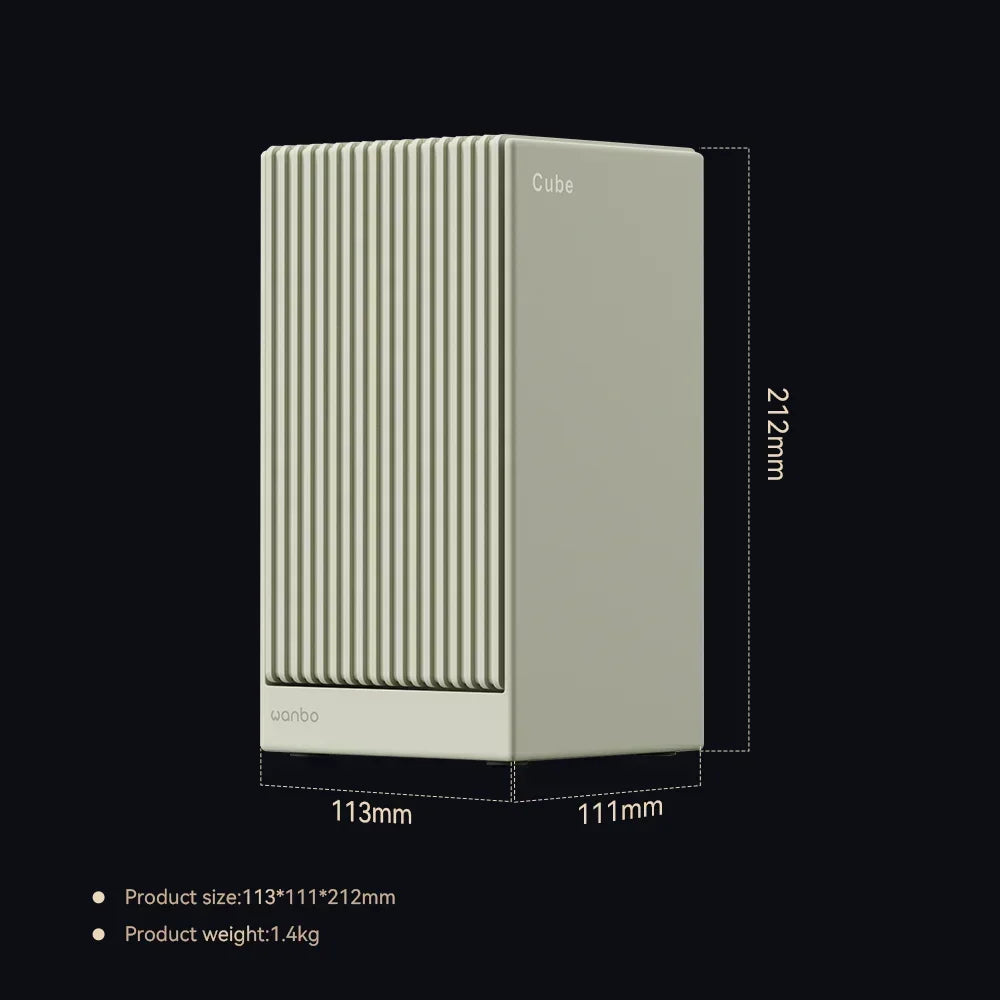 Wanbo Cube 2 Pro 4K Protable Native 1080P Projector 500ANSI Android TV 11.0 ToF Laser Radar Real Time Focus 3 Colors Available