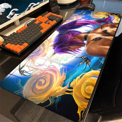 Anime Bleach Large Mouse Pad Gamer Cabinet Pc Keyboard Desk Mat 900x400 Computer Gaming Accessories Kurosaki Ichigo Mousepad Xxl
