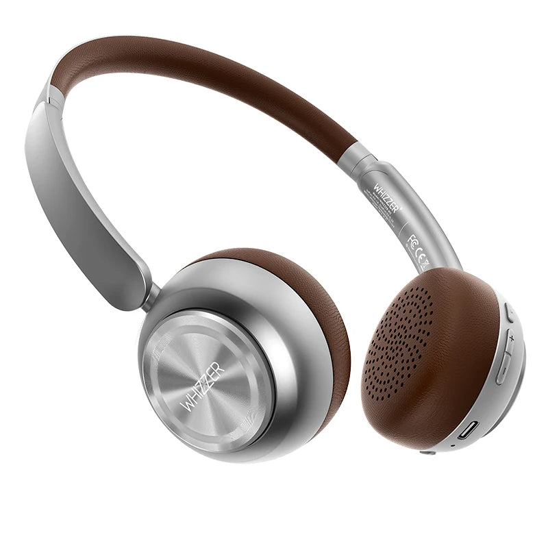 WHIZZER 1969S Wireless Headphones Bluetooth 6.0 ANC Over Ear Headset Deep Bass Stereo Mic For iPhone Android