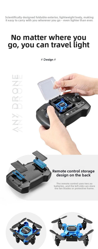 2026 New CEYYOR Mini Foldable Drone - RC Quadcopter with Camera for Kids, Portable Pocket Drone Toy