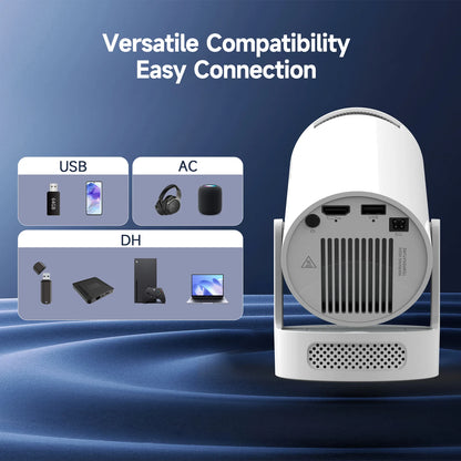 Magcubic HY300 Pro+ Android14 Projector 8000 Lumens 720P Outdoor Portable Movie Home with 5W Speaker WiFi6 BT5.4 Upgrated HY300