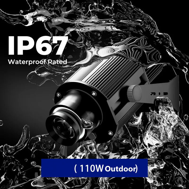 Custom LED Logo GOBO Projector Light  Indoor Outdoor Floor Projector Rotating Logo for Hotel Company Bar Store Business