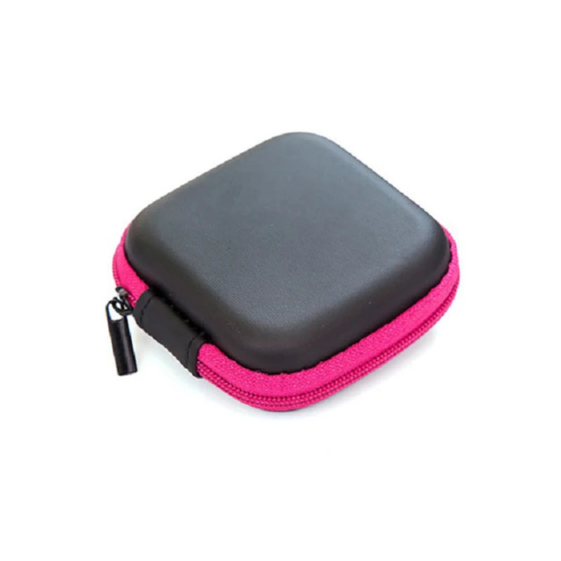 Mini Earphone Storage Boxes Bag Outdoor Travel Key Mobile Phone Data Cable Charger Storage Box Digital Home Small Item Storage
