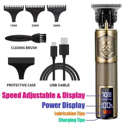 2025 T9 Hair Clipper Repair Beard Shaving Body Hair Trimmer Clippers Electric Machine USB Charging Haircut Machine Barber Shaver