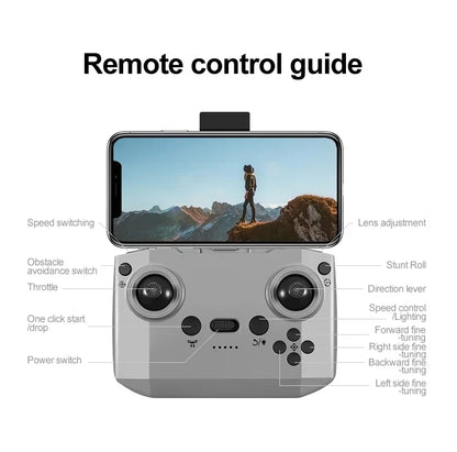 2026 YR2 Upgraded Smart Drone with Intelligent Obstacle Avoidance, Brushless Motor, Long Battery Life, Portable Travel Design