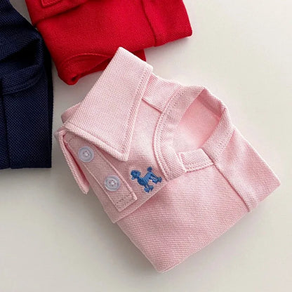 Polo Shirt for Small Medium Dogs Fashion Dog Clothes Cute Solid Puppy Pullover Summer Cool Cat Shirt Pet Sweatshirt Dog Costumes