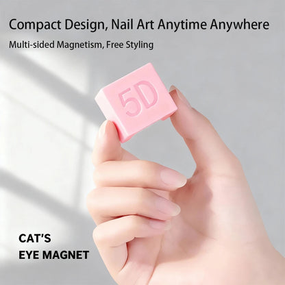 1/2pcs 5D U-shaped Cat Eye Magnet Cat Eye Magnetic Gel Nail Polish French Wide Light Effect Special Velvet 5D Nail Magnetic Tool