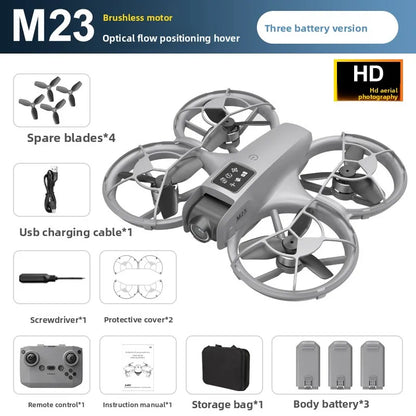 M23 Brushless FPV Drone with Screen, HD Aerial Photography, Mini Quadcopter Remote Control Aircraft