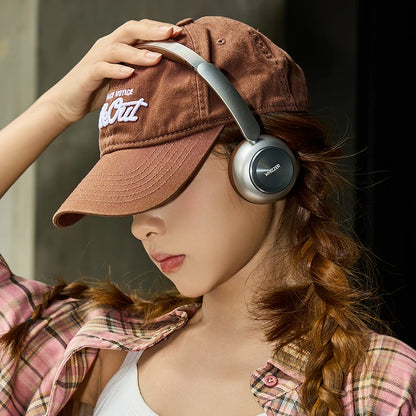 WHIZZER 1969S Wireless Headphones Bluetooth 6.0 ANC Over Ear Headset Deep Bass Stereo Mic For iPhone Android