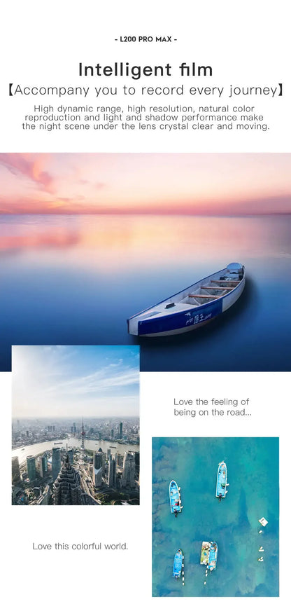 JHD L200 PRO MAX Drone GPS Brushless Motor 4K HD Profesional Quadcopter 2-Axis Gimbal 360° Obstacle Avoidance Drone L200PRO Max