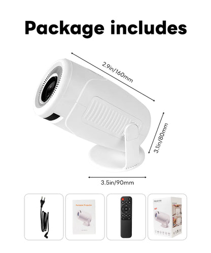 4K Decoding Dual Wi Fi 6 HY900 Projector Newly 290ANSI Allwinner BT5 0 Perfect for Home Cinema Outdoor Entertainment System