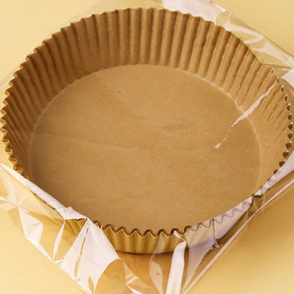 100/50/20PCS Air Fryer Paper Trays Airfryer Baking Paper Molds Square Round Oil-proof Air Fryer Disposable Cooking Paper Liner