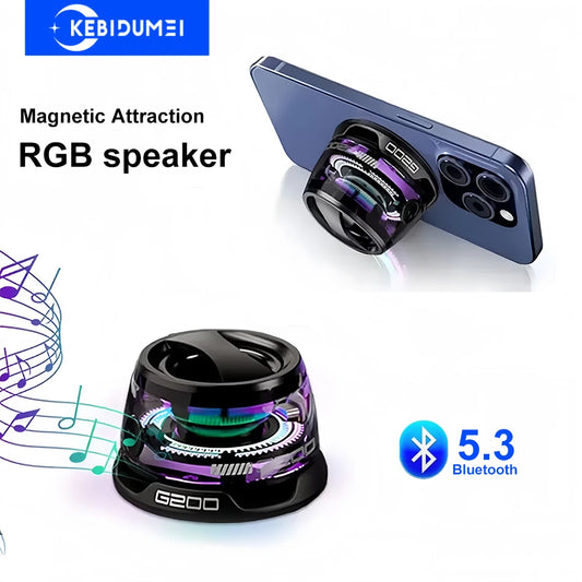 Bluetooth 5.3 Speaker Mini Speaker Portable Magnetic Speaker Multifunctional RGB Speaker for PC Macbook XIAOMI HUAWEI iPhone