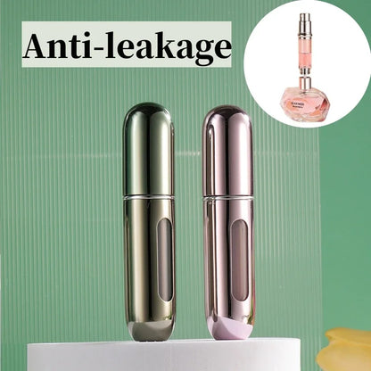 5ml Mini Portable Bottom-Filling Pump Perfume Refillable Spray Bottle Empty Cosmetic Containers Atomizer Bottle Travel Refill