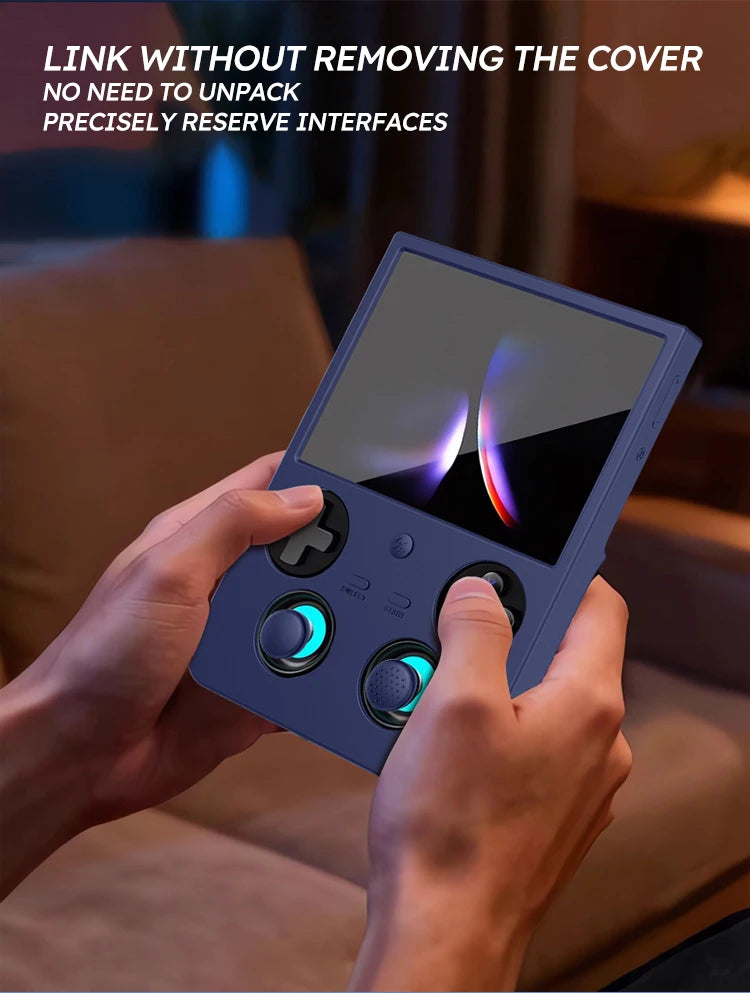 For Anbernic RG477V Game Console Soft Protective Silicone Case With 4Pcs Joystick Caps Soft Case RG477V Game Accessories