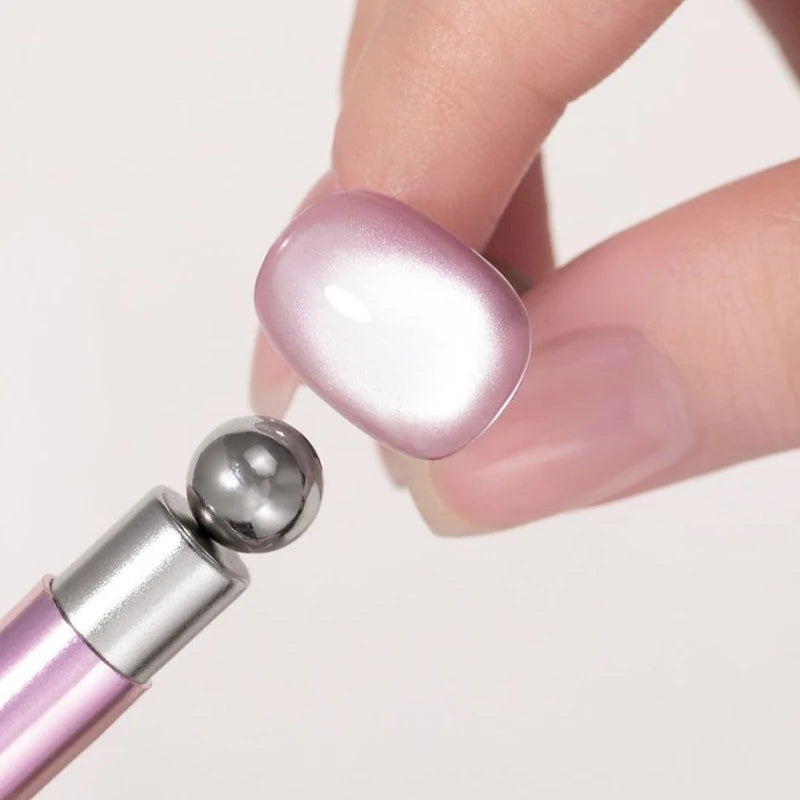 2Pcs/set Double-Head Super-Strong Nail Magnetic Pen Cat-Eye Effect Nail Magnetic StickGlass Bead Effects Cat-Eye Manicure Tool