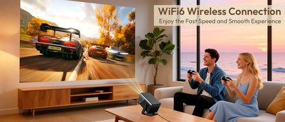 KIXIN 8K Projector 4K Android Built in 5W Speaker 1920x1080p 800ANSI Wifi6 BT5.4 household projetor 4k video Projector Outdoor