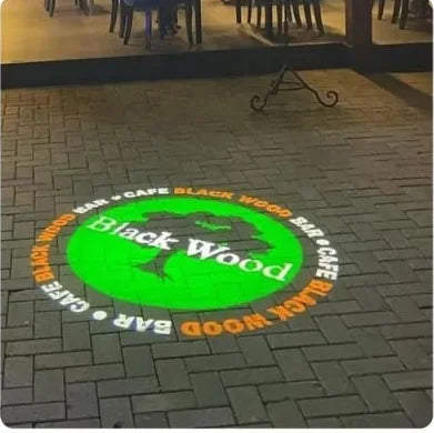 Custom LED Logo GOBO Projector Light  Indoor Outdoor Floor Projector Rotating Logo for Hotel Company Bar Store Business
