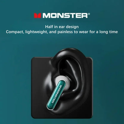 Monster Airmars XKT17 TWS Wireless Earbuds Gaming In-ear Headphones ENC Earphones Auriculares Low Latency Blue Tooth Headset