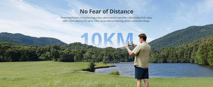 Potensic Original ATOM 2 Drone with PTD 1 Remote Control 5.5inch 1080P Screen Max 10KM 4K Video 8K Photo 2.7K Vertical Shooting