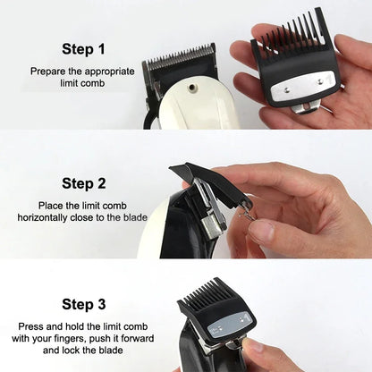 2Pcs Hair Clipper Limit Comb Guide Limit Comb Trimmer Guards Attachment Universal