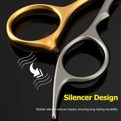 Set of 2 Hair Cutting Scissors, Featuring Professional Thinning Scissors for Barbers And Unique Flat-Tooth Magic Scissors