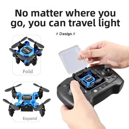 2026 New CEYYOR Mini Foldable Drone - RC Quadcopter with Camera for Kids, Portable Pocket Drone Toy
