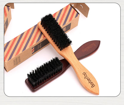 Barber Shop Beard Cleaning Wooden Brush Neck And Facial Dust Collector Hair Brush Household Hairdressing Styling Tool