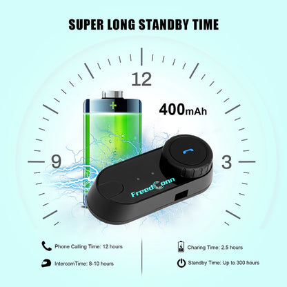 FreedConn TCOM VB Motorcycle Helmet Intercom Bluetooth 5.0 Headset Headphone FM Moto Interphone Helmet Communicator Speaker Gift