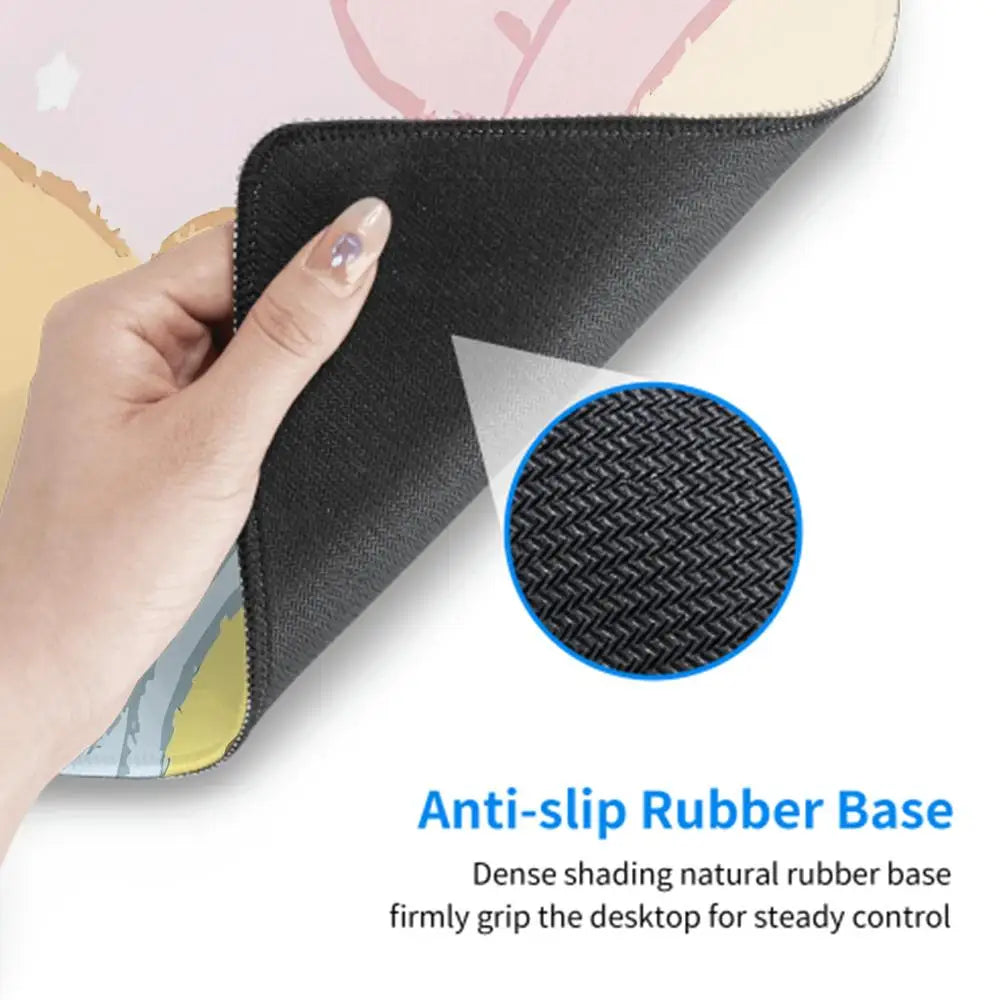 XXL Cartoon Pink Mouse Pad Anime Kawaii Keyboard Rug Laptop Cute Gaming Soft Mousepad Computer HD Desk Mat