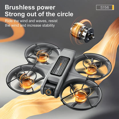 2026 Drone S156 Gps 8k Professional Hd 360° Dual Cameras 5g Wifi Brushless Motors Obstacle Avoidance Fpv Foldable Quadcopter