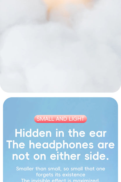 Mini Wireless Bluetooth Headset In Ear Sleep Earbuds Work Invisible Noise Reduction Headphones HD HIFI Sleeping Earphones