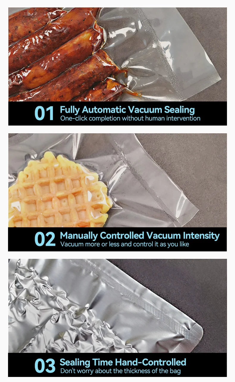 Vacuum Packaging Machine MAGIC SEAL MS175 for Food Plastic Bags Sealer Sealing Machine Mylar Bags Kitchen Packer Automatic Manua