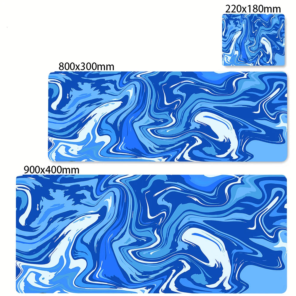 XXL Black and White Strata Liquid 900x400 Mouse Pad Computer Laptop Anime Keyboard Mouse Mat Large Mousepad Keyboards Desk Mat