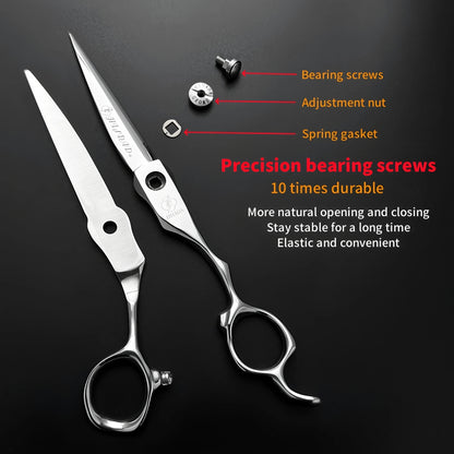 HISADA Hairdressing scissors 6 inch yellow High-end scissors VG10 Material is sharp and wear-resistant scissors tool