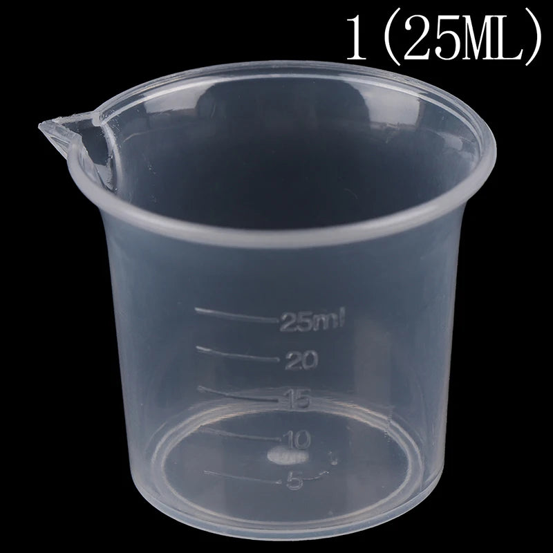 250/500/1000ML/100ML/25ML Plastic Measuring Cup Jug Pour Spout Surface Kitchen Tool Supplies Quality cup with graduated Kitchen