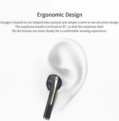 Bosebye J18 Wireless Earphone Bluetooth Headset 9D Noise Reduction Gaming Headset With Microphone TWS EarBuds Hands-free Earbuds
