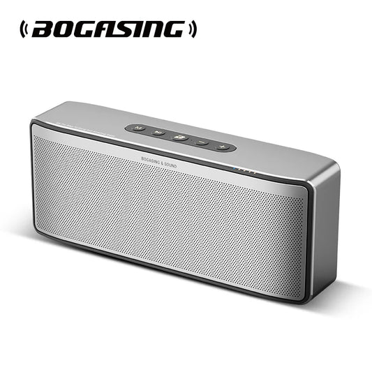 BOGASING S8 Pro Max Bluetooth Speaker, 3-Channel Audio with Lifelike Stereo Sound & Punchy Bass, AUX, Built-in Mic, for Indoor